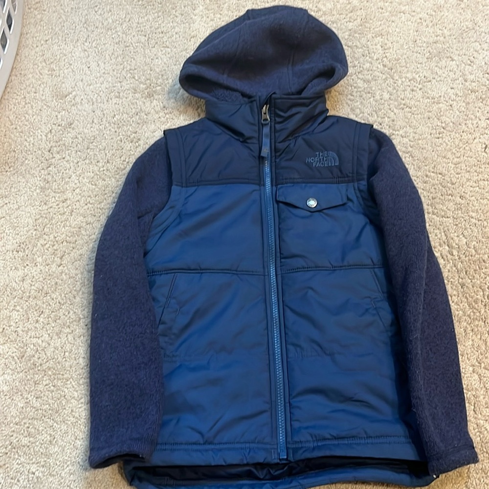 The North Face Boys Fleece Sweater Jacket Small 7/8 Pre-Owned